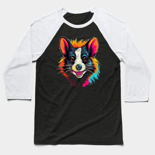 Skunk Smiling Baseball T-Shirt